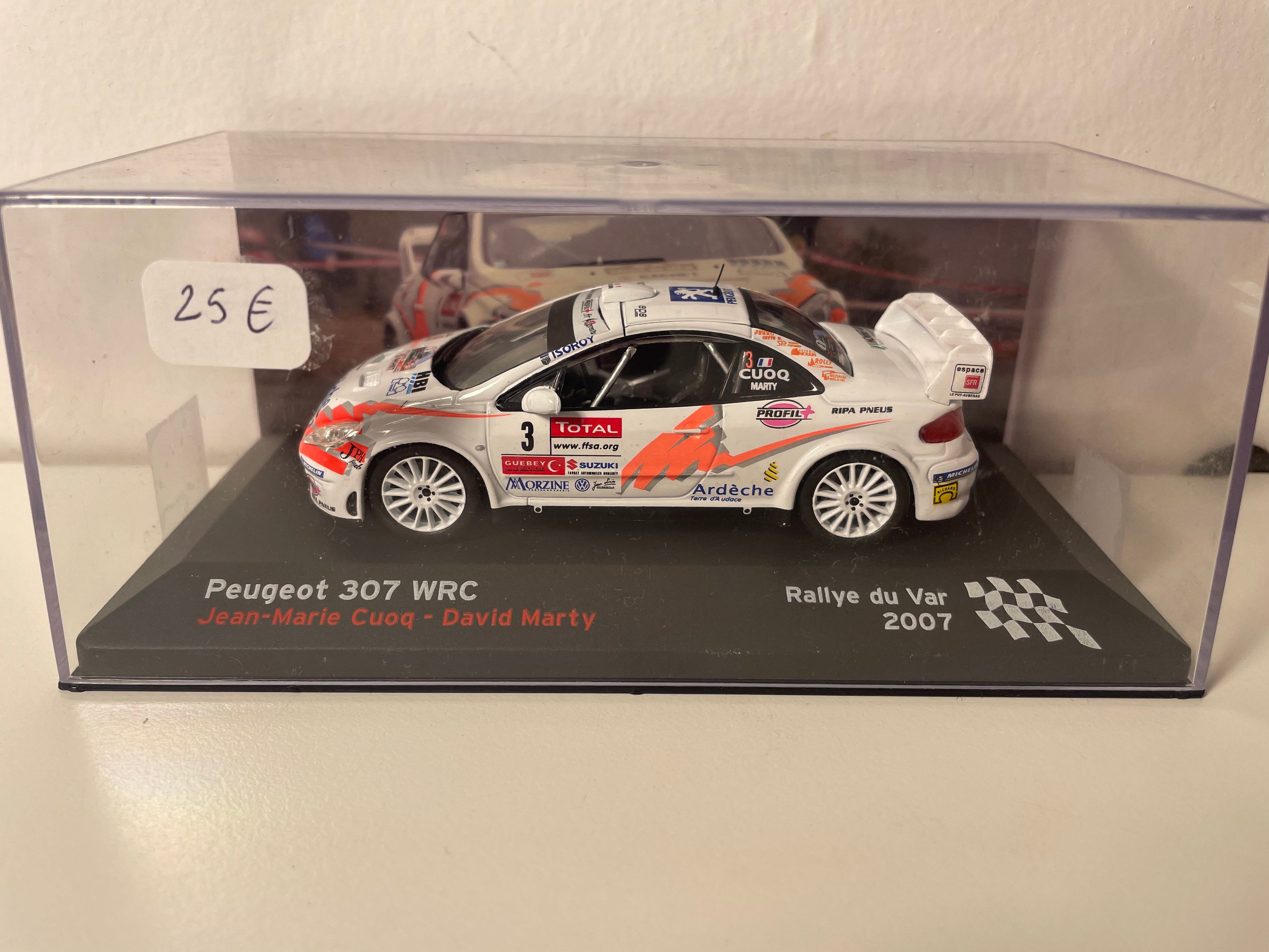 Peugeot 307 WRC Branca Número 3 - Rallye du Var 2007