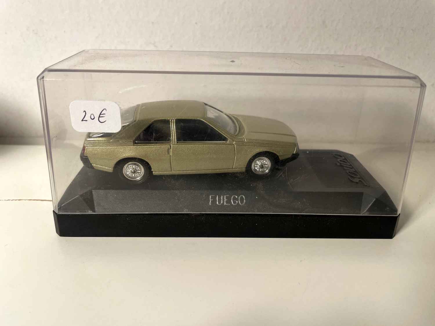 Renault Fuego olive green? Solido (with purple cardboard box)