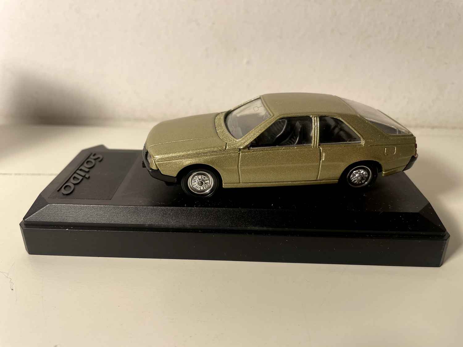 Renault Fuego olive green? Solido (with purple cardboard box)