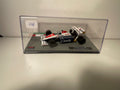 Toleman TG184 niebieska i biała numer 19 - Formuła 1 z 1984 roku Grand Prix Portugalii (Ayrton Senna)