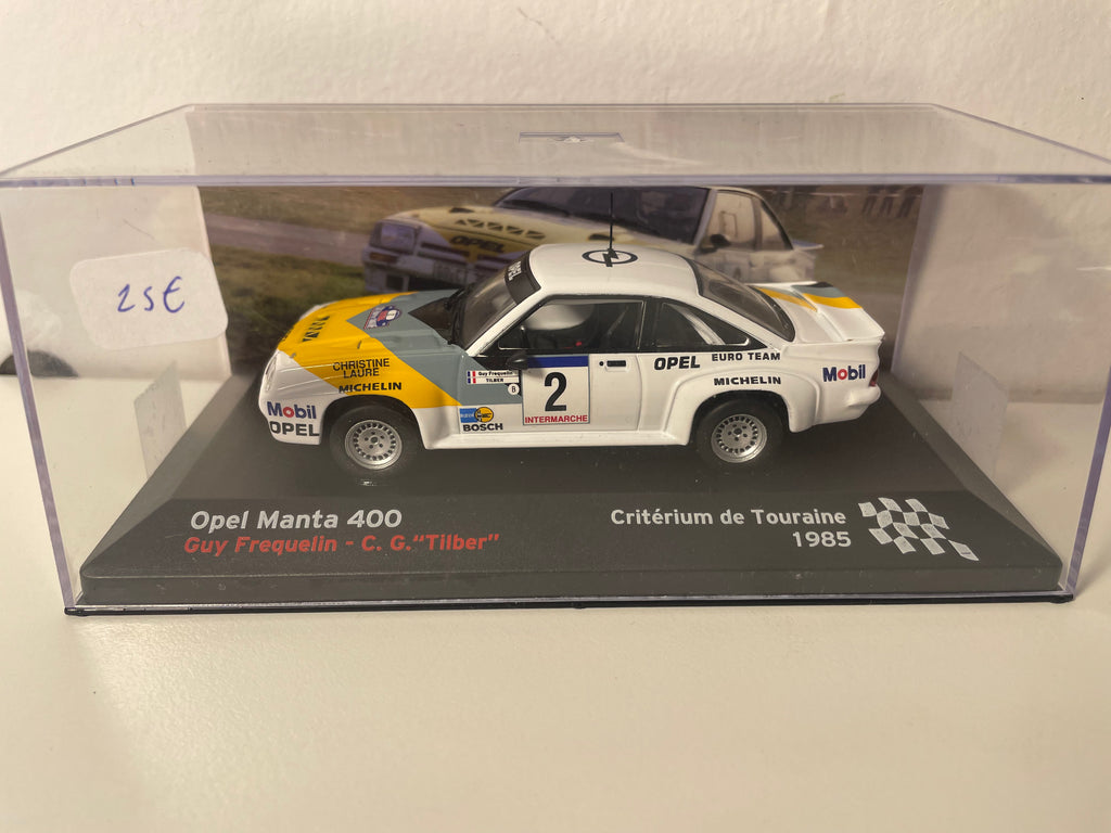 Opel Manta 400 wit, geel en grijs nummer 2 - Critérium de Touraine 1985