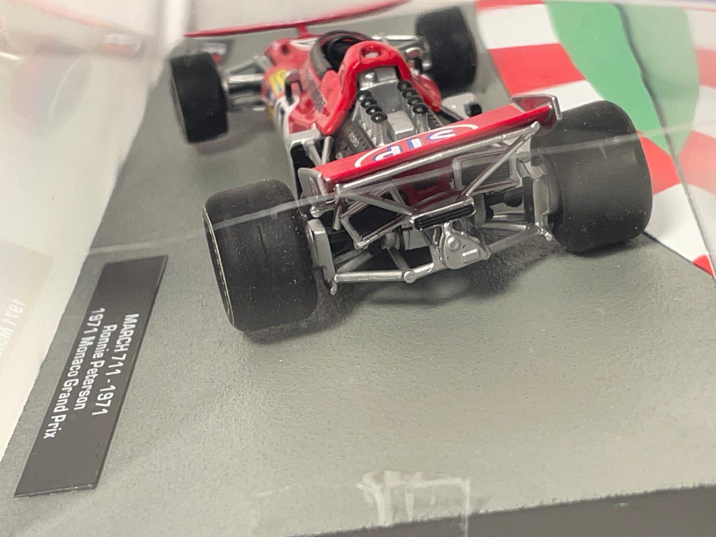 March 711 czerwony numer 17 - Formuła 1 - Grand Prix Monako 1971