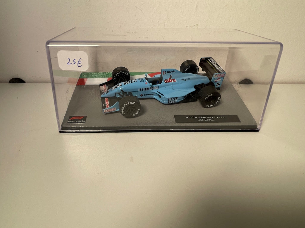 March Judd 881 jasnoniebieski numer 16 - Formuła 1 z 1988 roku (Ivan Capelli)