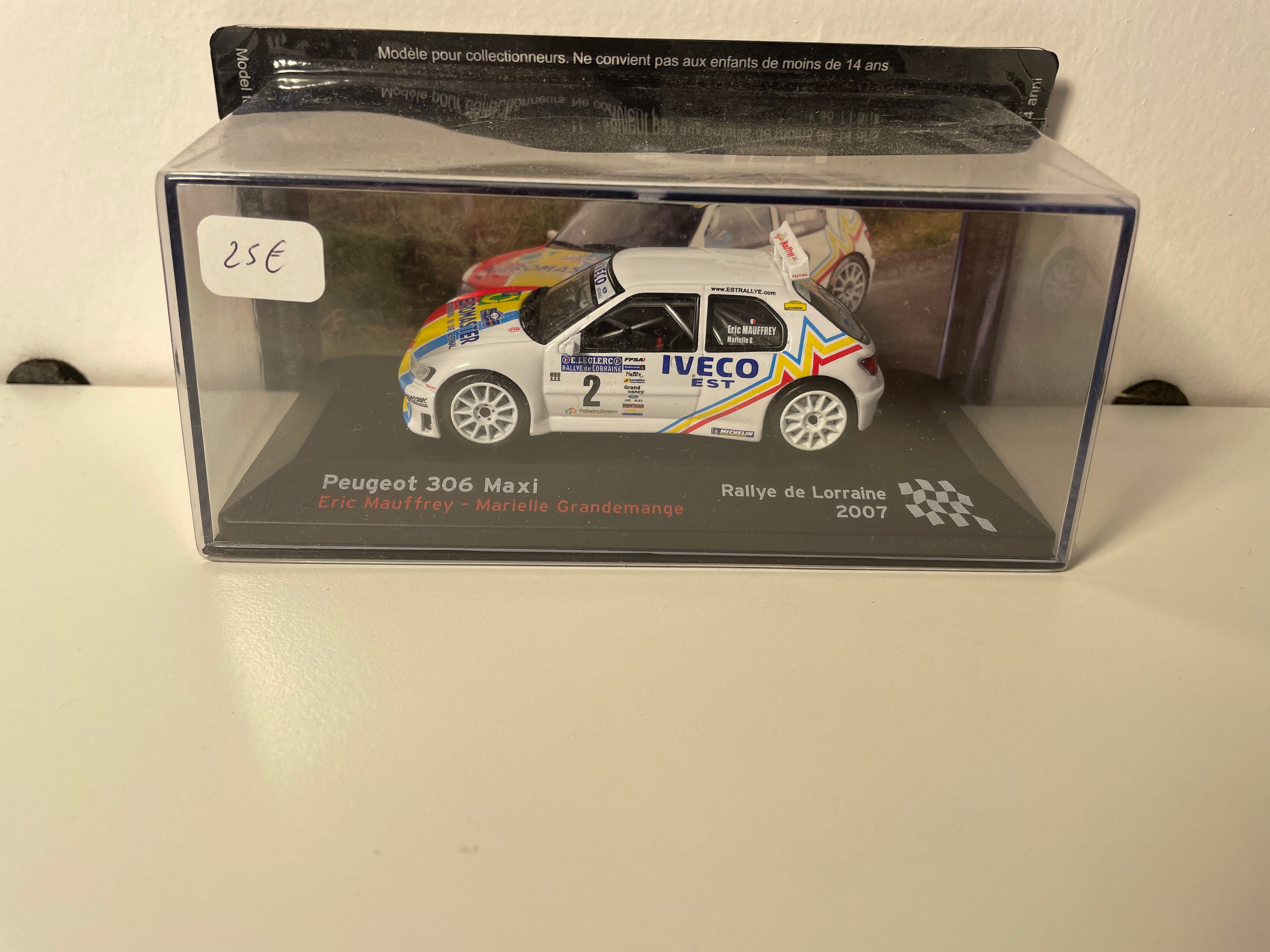 Peugeot 306 Maxi white number 2 - rally of Lorraine 2007