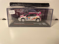 Peugeot 206 WRC bianca e rosa numero 4 - rally di Madeira 2003