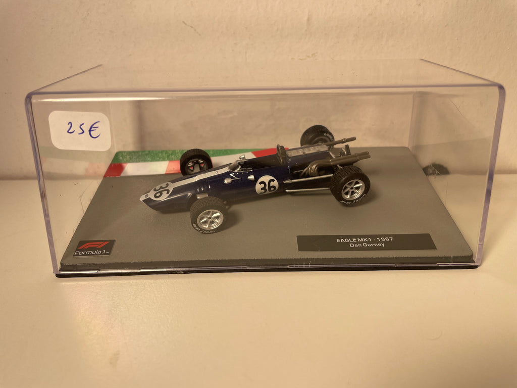 Eagle MK1 niebieski ciemny numer 36 - Formuła 1 z 1967 roku (Dan Gurney)