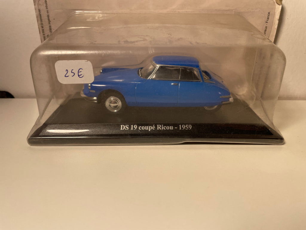 Citroën DS 19 coupé Ricou bleue de 1959 (sous blister)