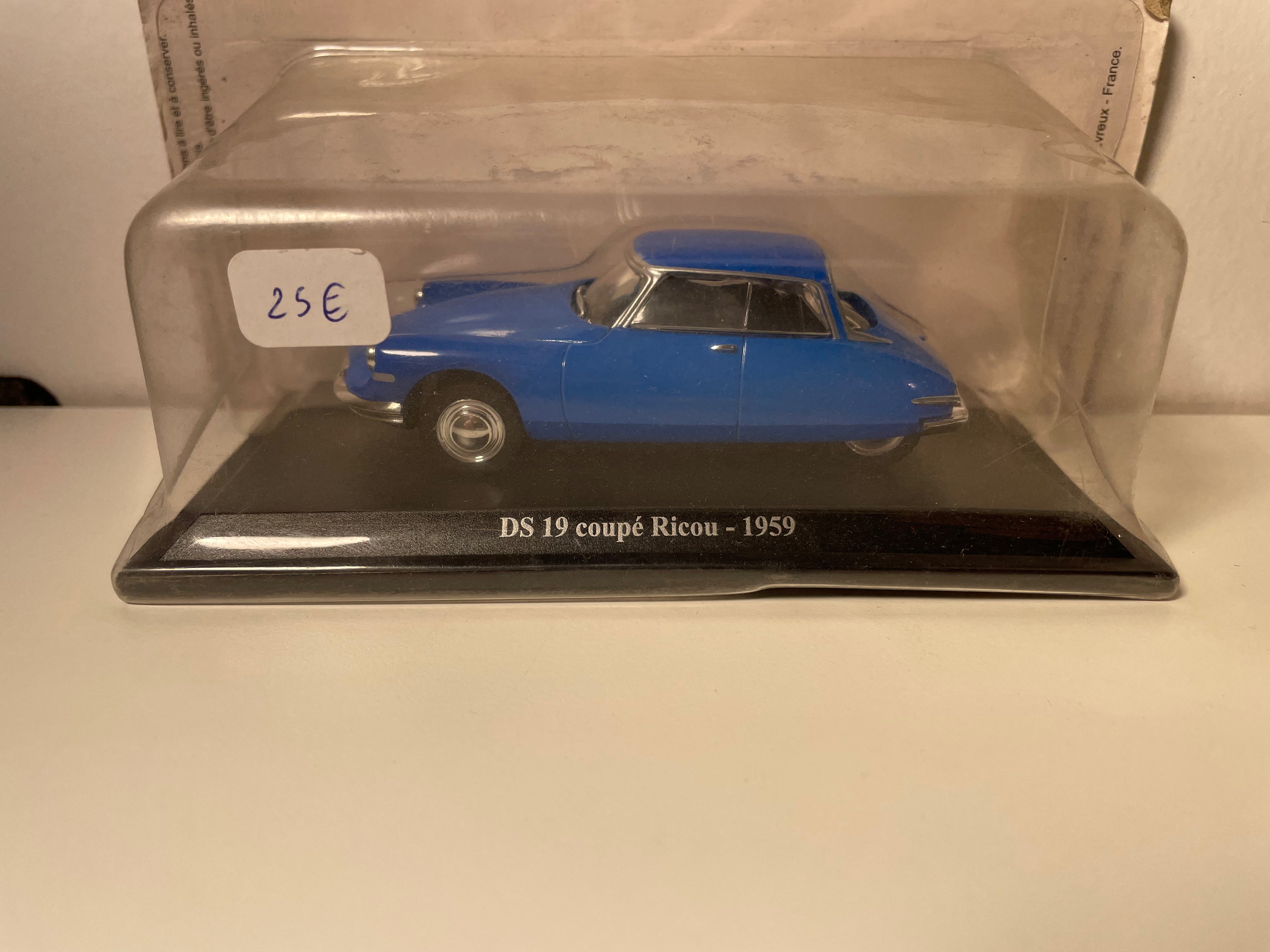 Citroën DS 19 coupé Ricou bleue de 1959 (sous blister)