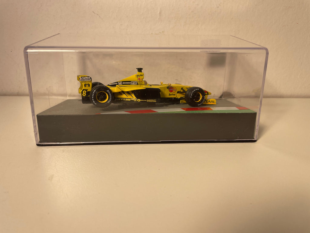 Jordan 199 giel Nummer 8 - Formel 1 vum Joer 1999 (Heinz-Harald Frentzen)