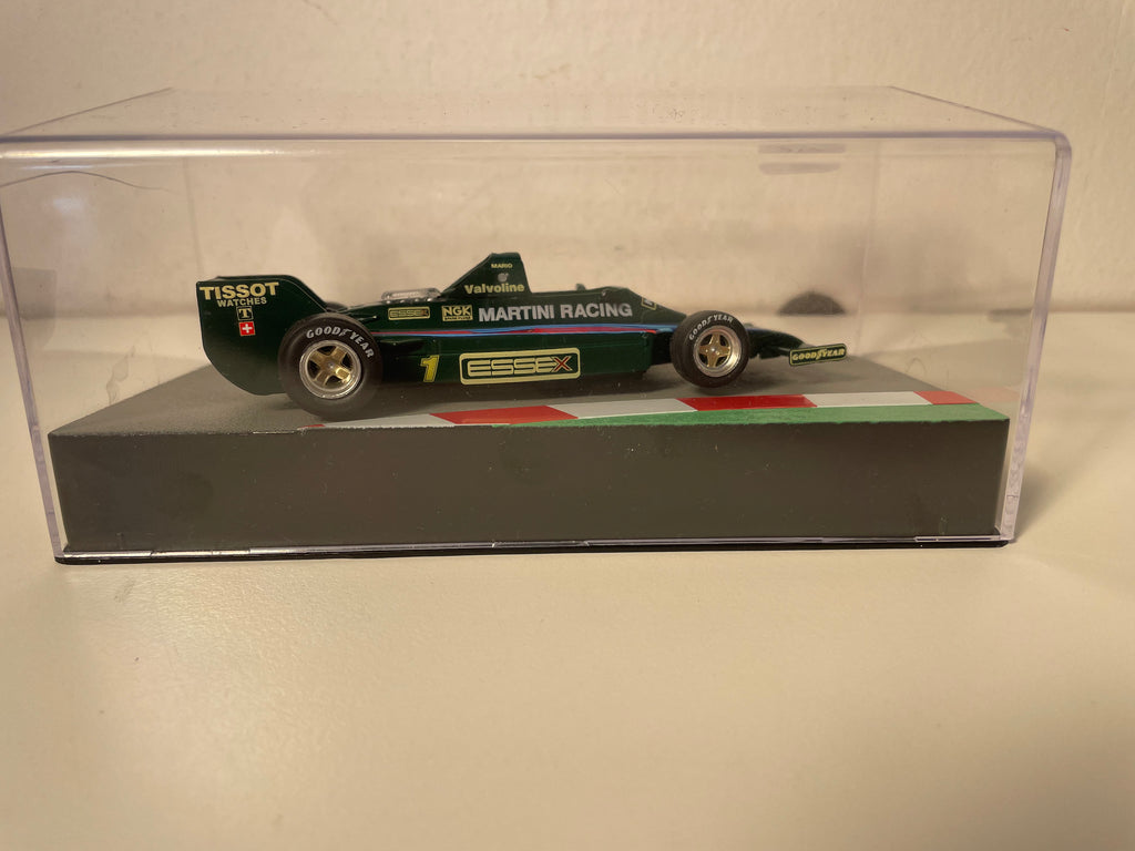 Lotus 80 verde, vermelho e azul número 1 de 1979 (Fórmula 1)