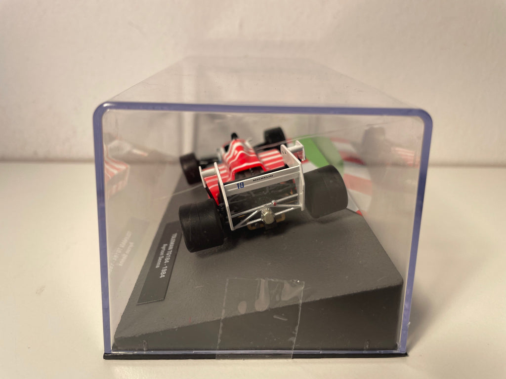 Toleman TG184 Red and White Number 19 - 1984 Formula 1 (Ayrton Senna)