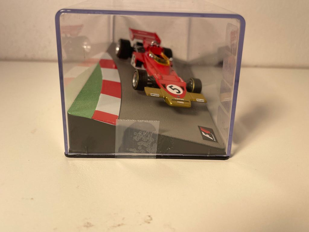 Lotus 72C vermelho número 5 - Fórmula 1 de 1970 (Jochen Rindt)