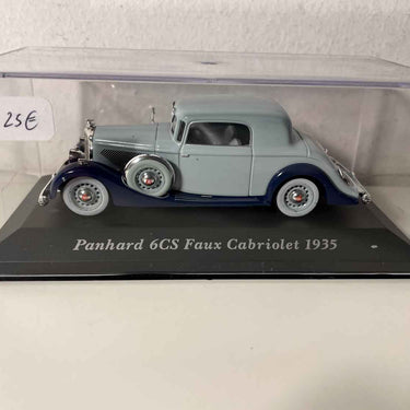 Panhard 6CS faux-cabriolet (2 blue colors) from 1935