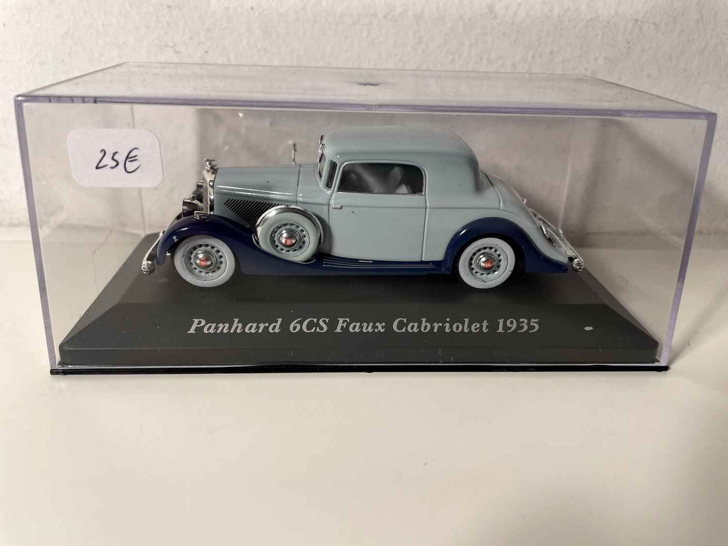 Panhard 6CS, falso descapotable (2 colores azules) de 1935