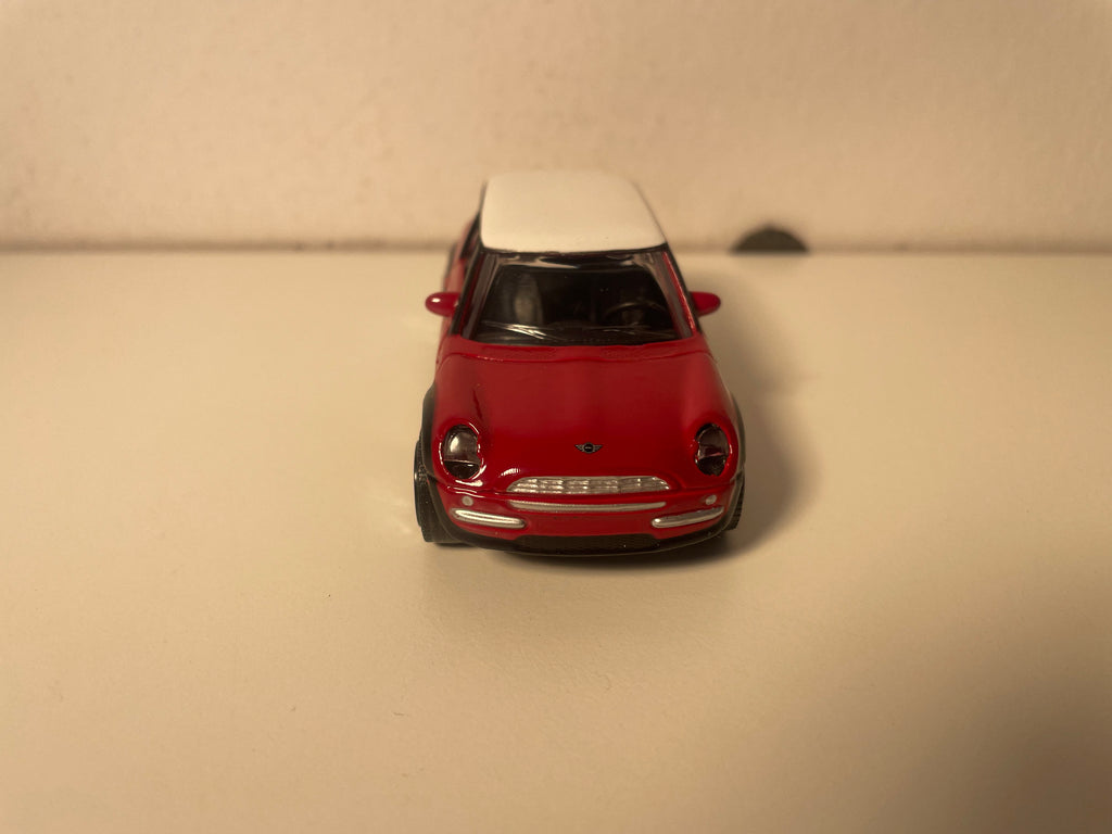 Mini Cooper rouge et toit blanc - Maisto