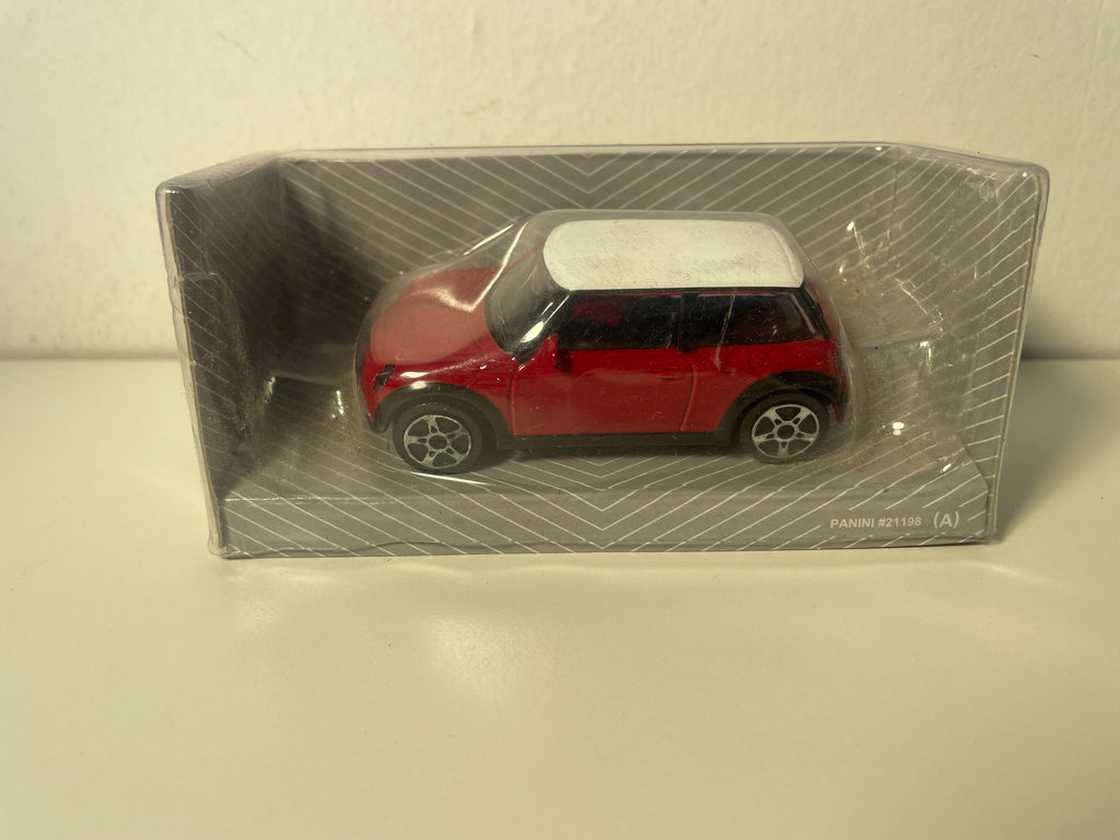 Mini Cooper rouge et toit blanc - Maisto