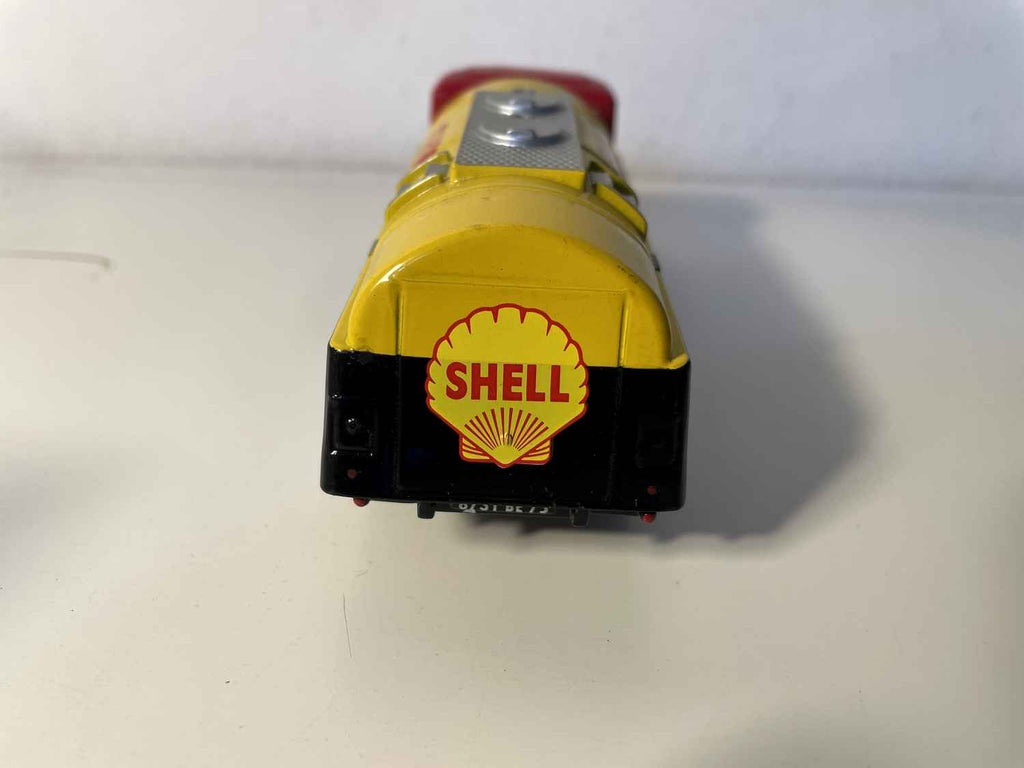 Czerwony, pomarańczowo-żółty i czarny samochód ciężarowy Renault Fainéant z 1957 roku SHELL - CORGI Classics nr 71205
