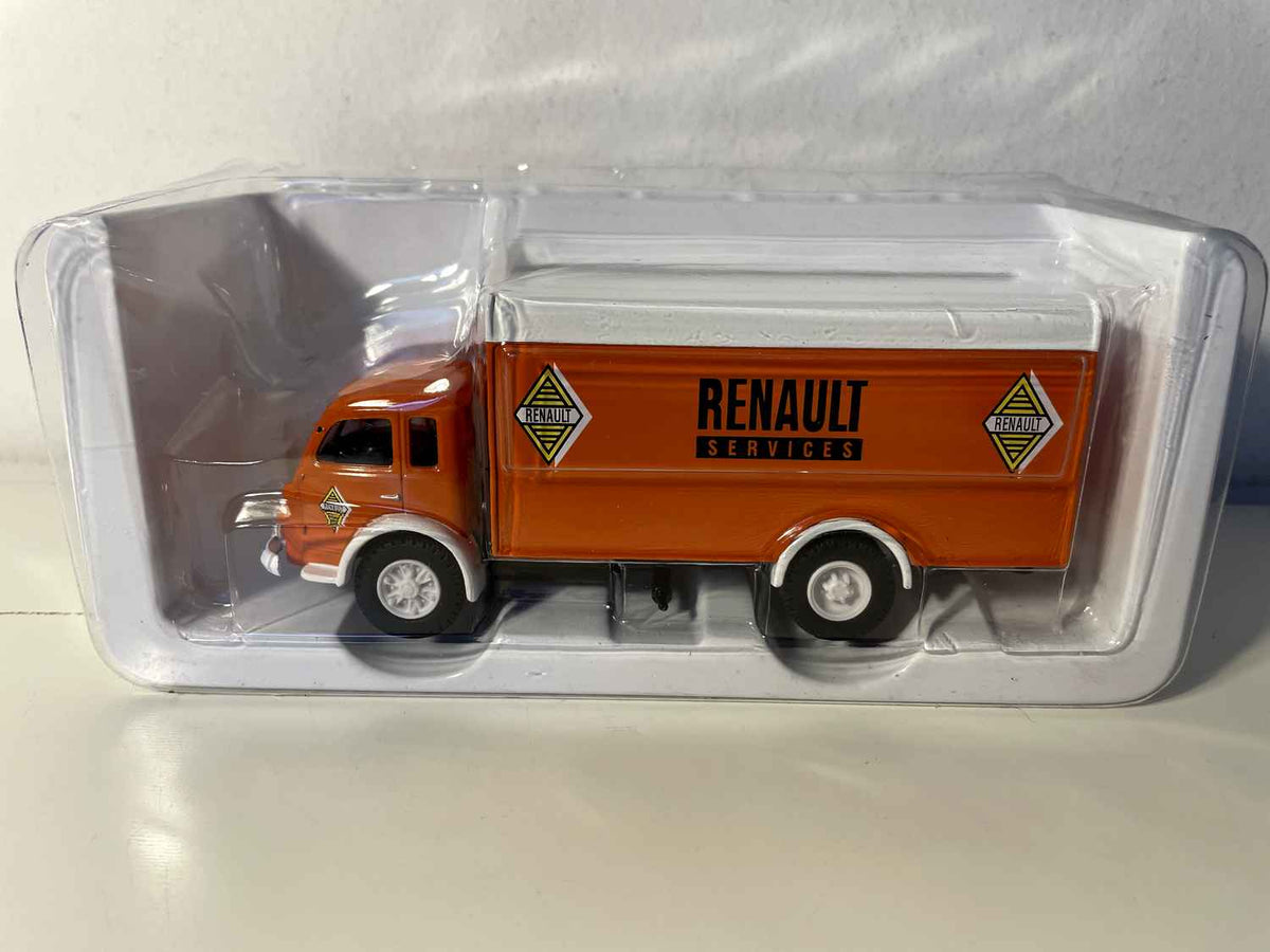 Ciężarówka Renault Fainéant pomarańczowa i biała z 1957 roku Renault Services - CORGI Classics numer 71002