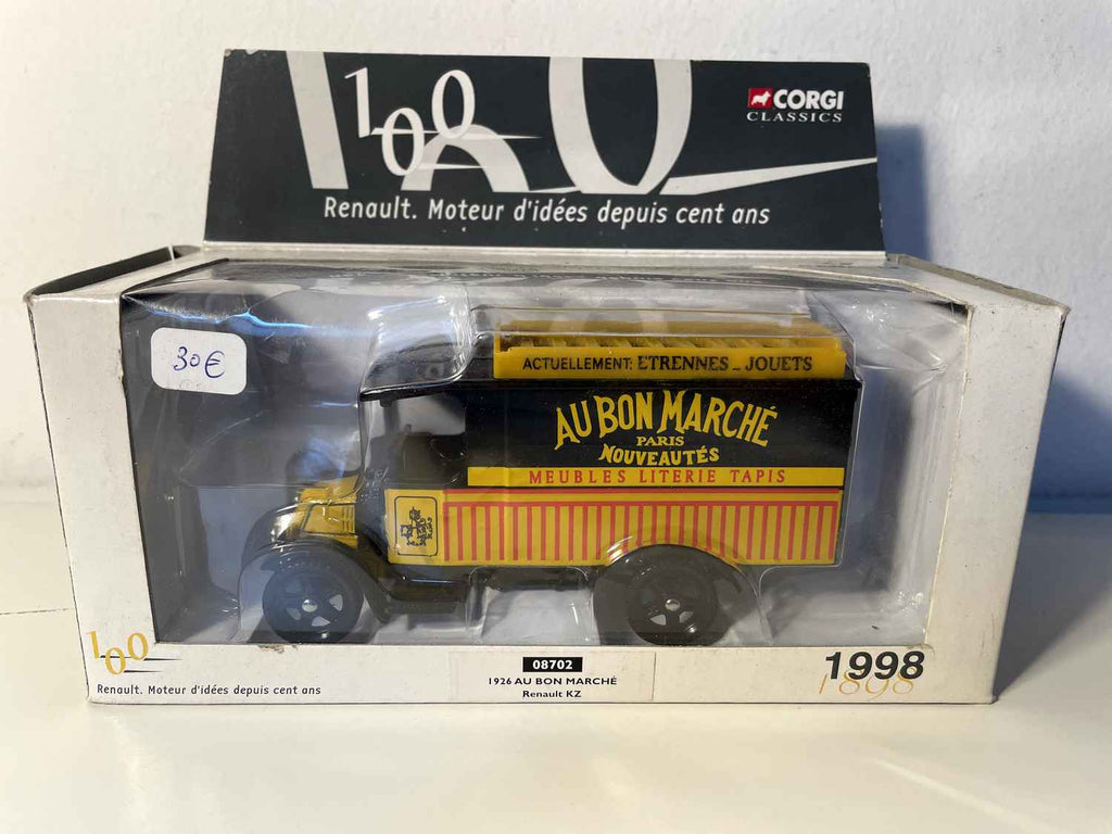 Ciężarówka Renault KZ w kolorze pomarańczowo-żółtym i czarnym z 1926 roku "AU BON MARCHE - PARIS" - CORGI Classics referencja 08702