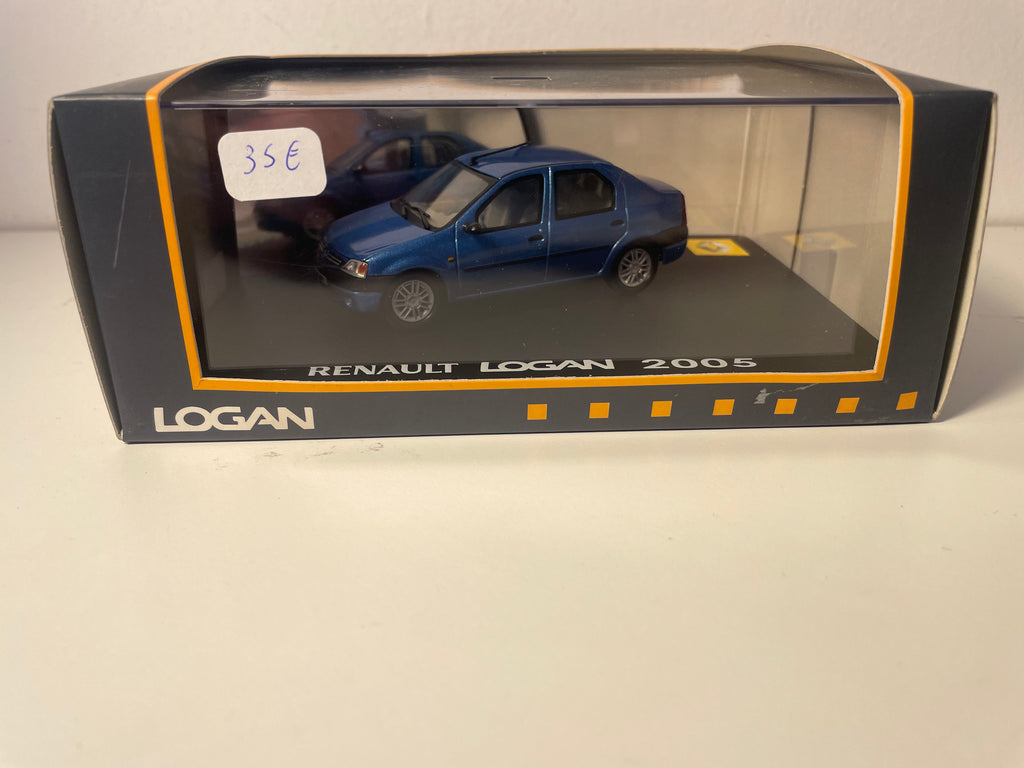 Renault Logan bleue de 2005 - ELIGOR - coffret boite rectangle