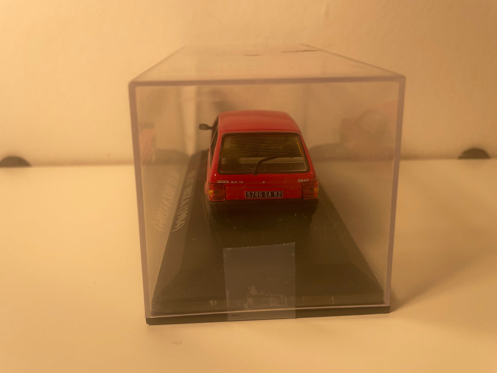 Red Seat Ibiza from 1984 (1/43 scale)