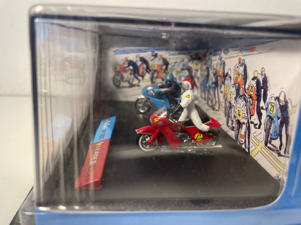 Moto blo a Moto roude (Album Mach 1 fir S. Warson + Rodeo op 2 Räder) - Bande Dessinée Michel Vaillant