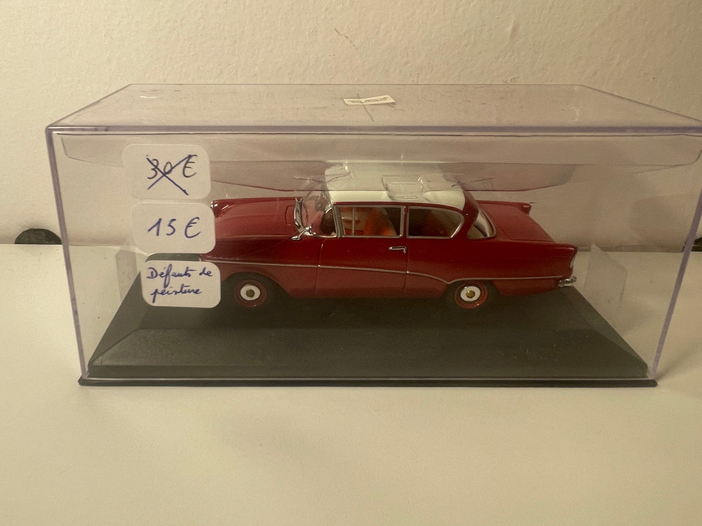 Opel Rekord P1 Limousine roude mat wäissem Dack - Minichamps