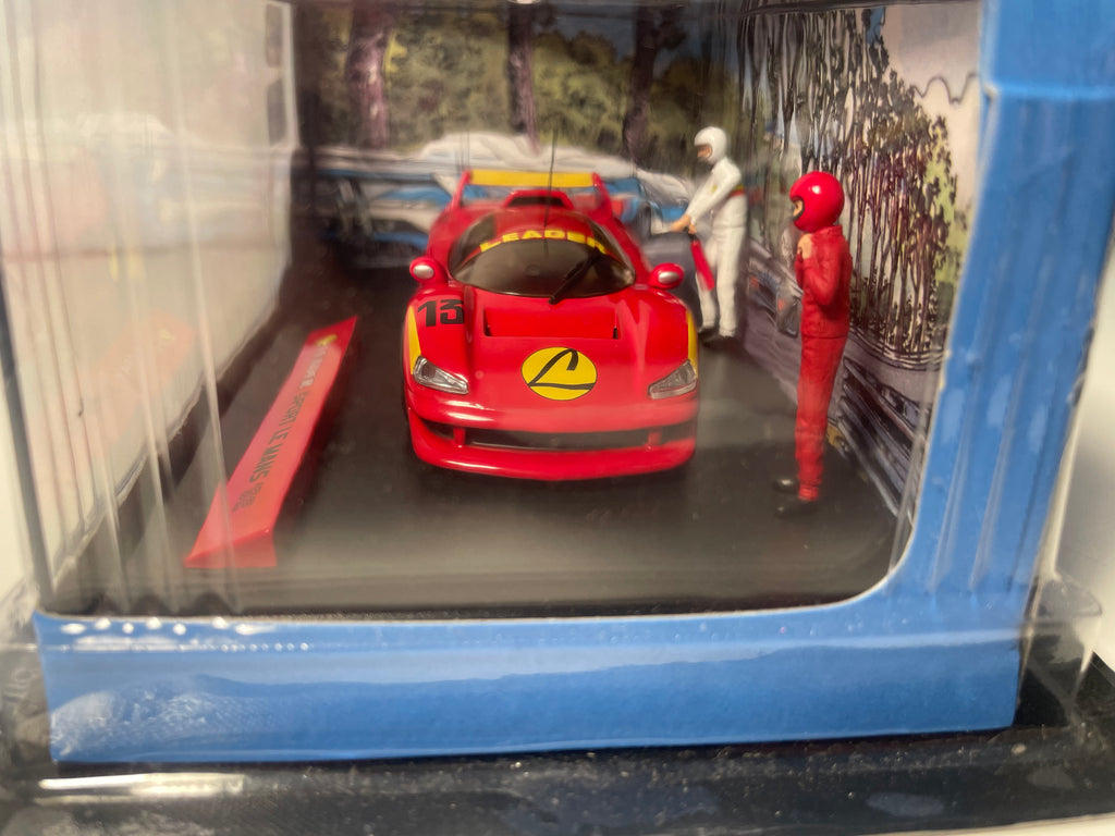 Rotes Auto Nummer 13 Leader Sport Le Mans '92 (Album Eine Geschichte von Verrückten) - Comicbuch Michel Vaillant