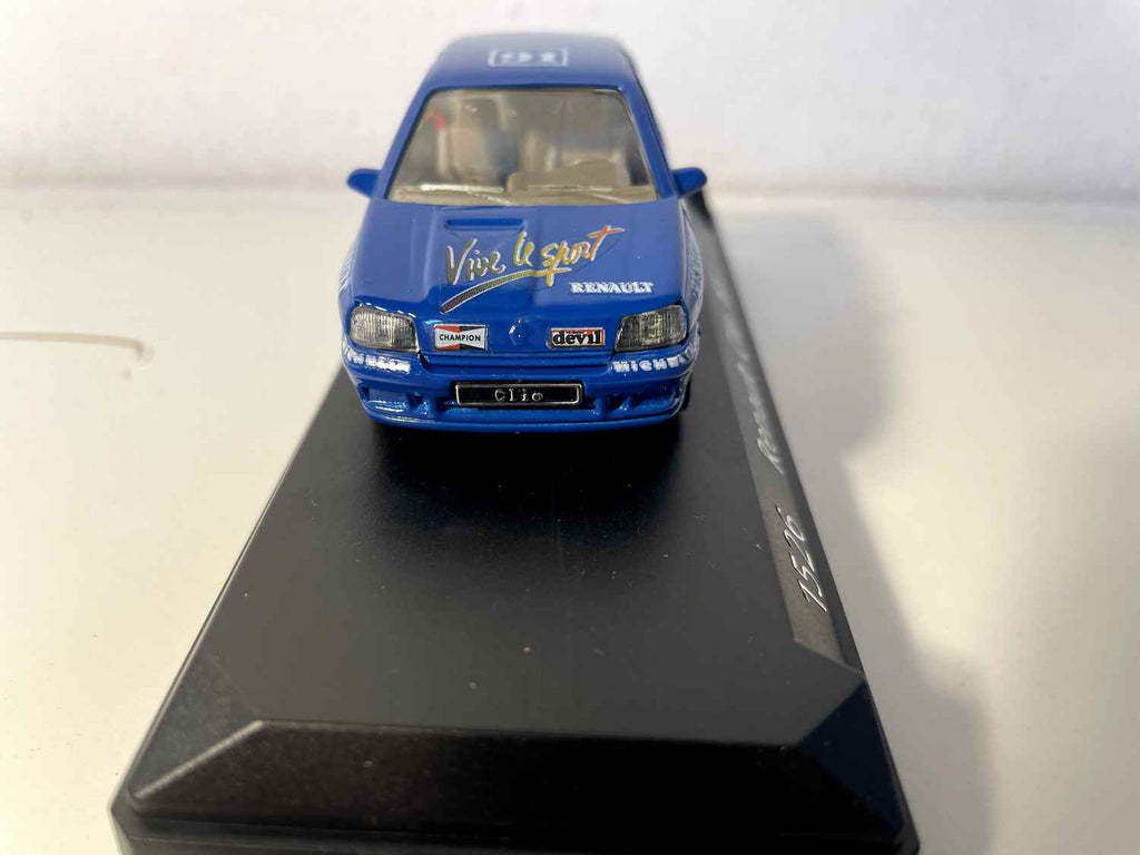 Renault Clio 16S niebieski z numerem 91 (bez kartonowego pudełka) - Solido referencja N°1526