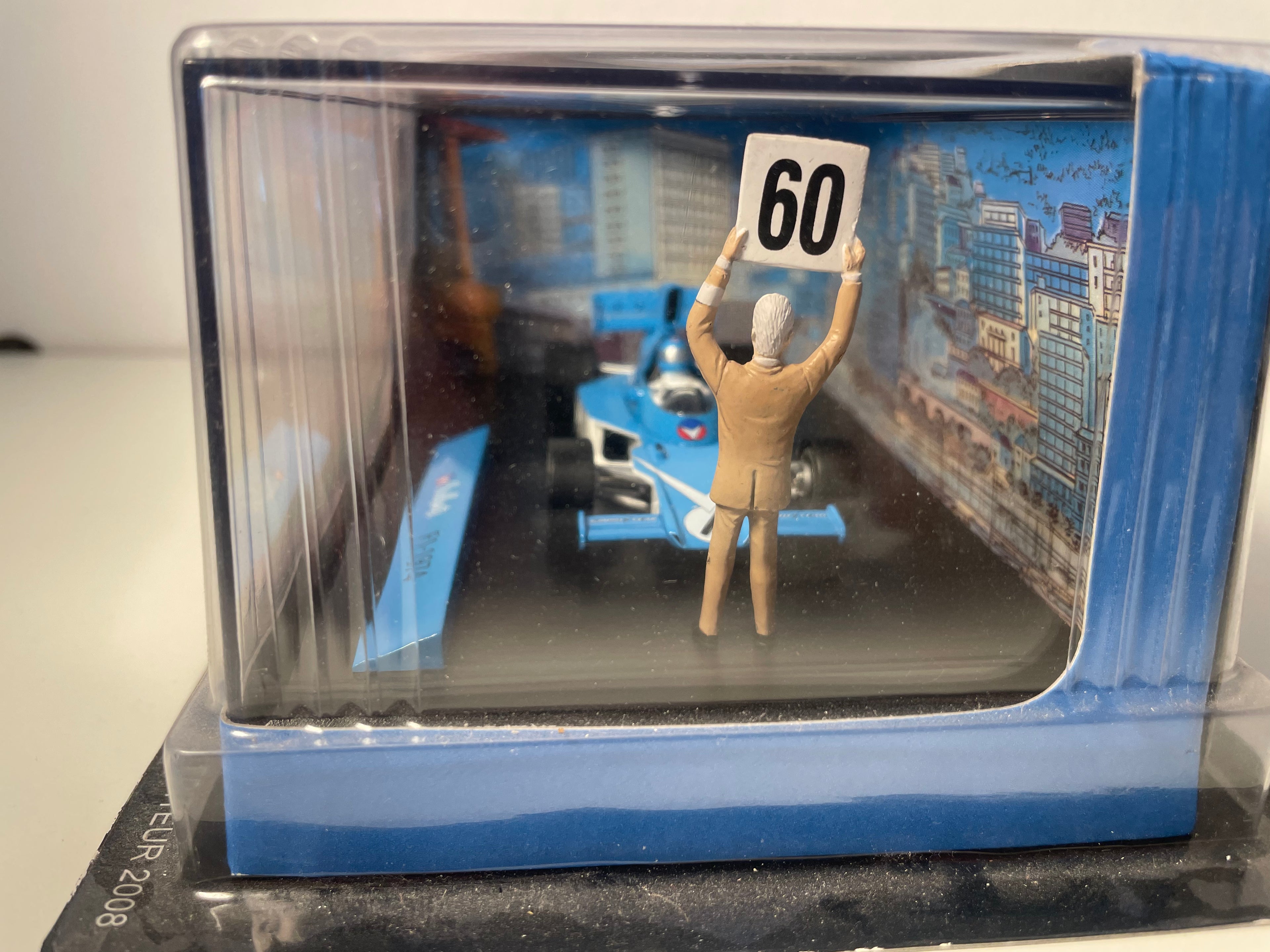 Blaue Auto 1 Vaillante F1 - 1974 (Weltmeeschters Album) - Comic Michel Vaillant