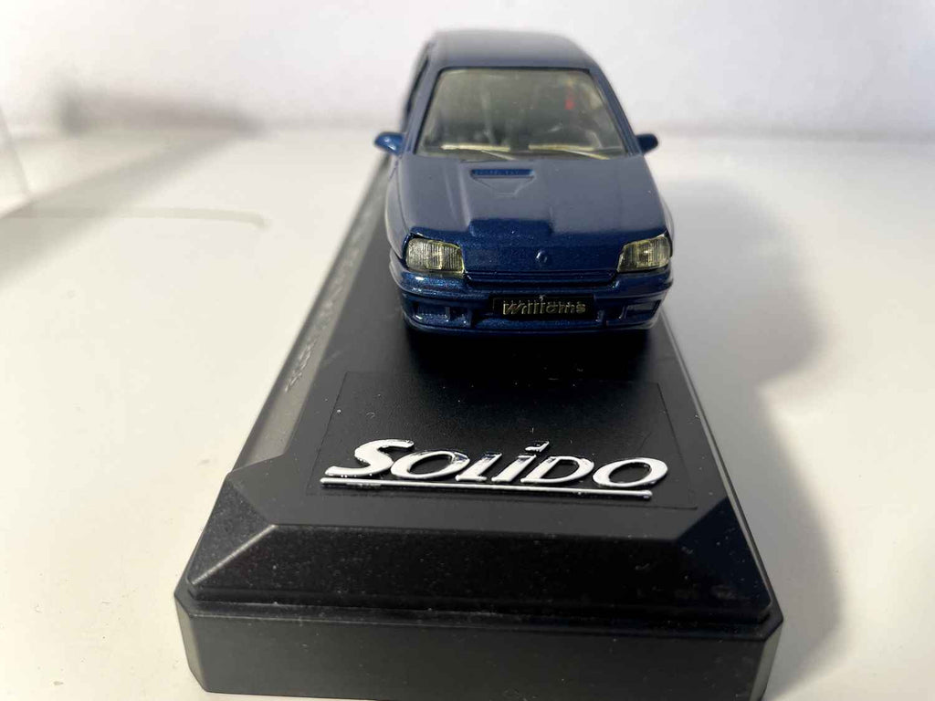 Renault Clio Williams bleue (Solido référence N°1531) dans boite carton violette