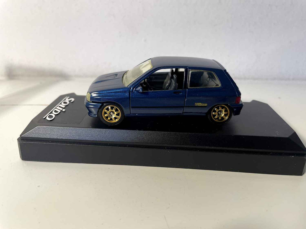 Renault Clio Williams bleue (Solido référence N°1531) dans boite carton violette