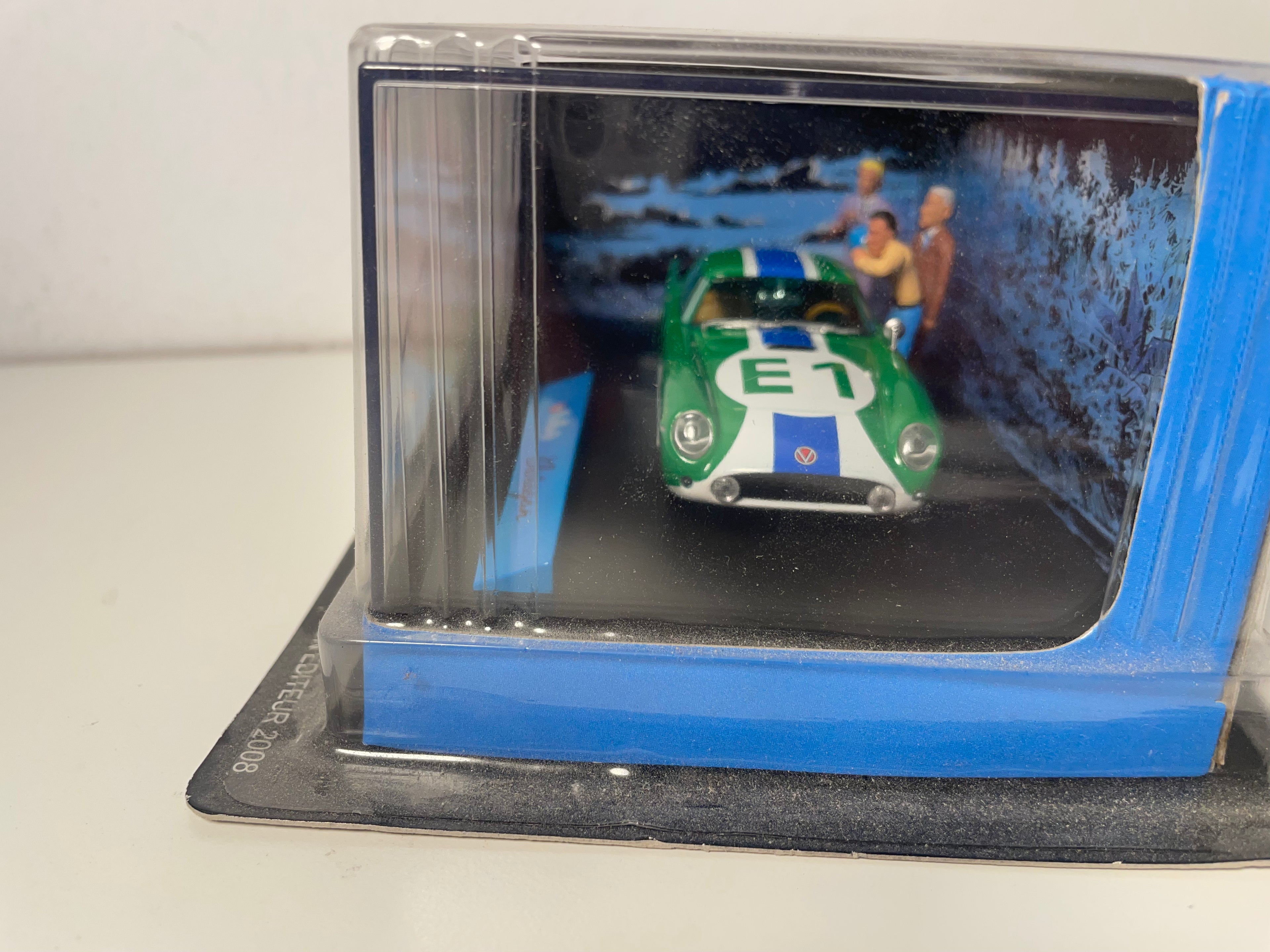 Auto verde numero E1 Vaillante Ouragan (Album il circuito della paura) - Fumetto Michel Vaillant