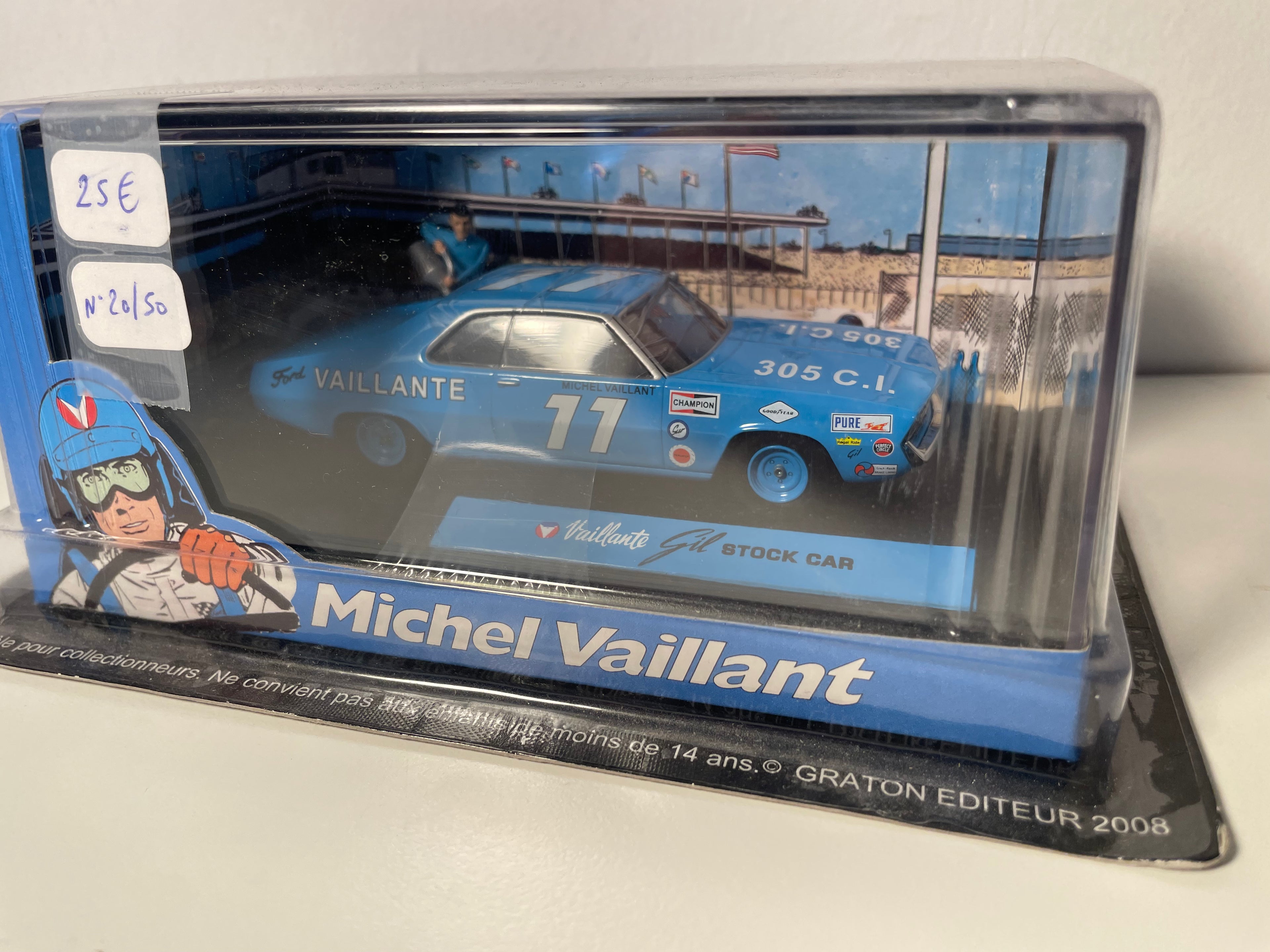 Blau Auto Nummer 77 Vaillante Gil Stock Car (Album Le cirque infernal) - Bandes Dessinées Michel Vaillant