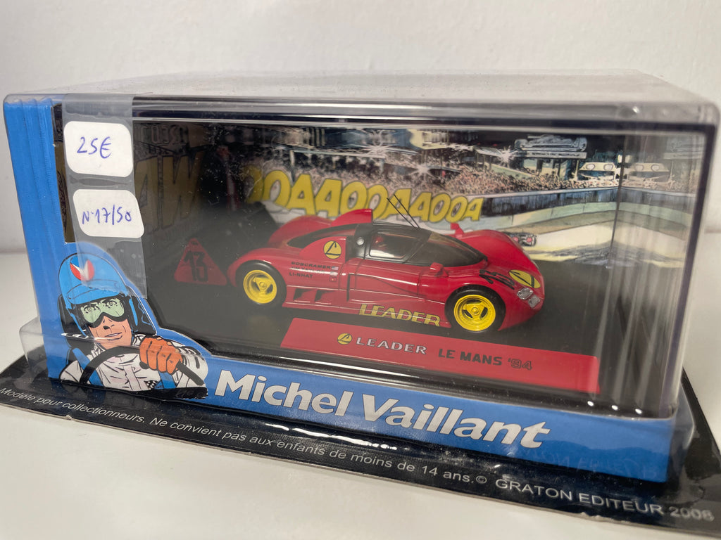 Voiture rouge numéro 13 Leader Le Mans '94 (Album la prisonnière) - Bande Dessinée Michel Vaillant