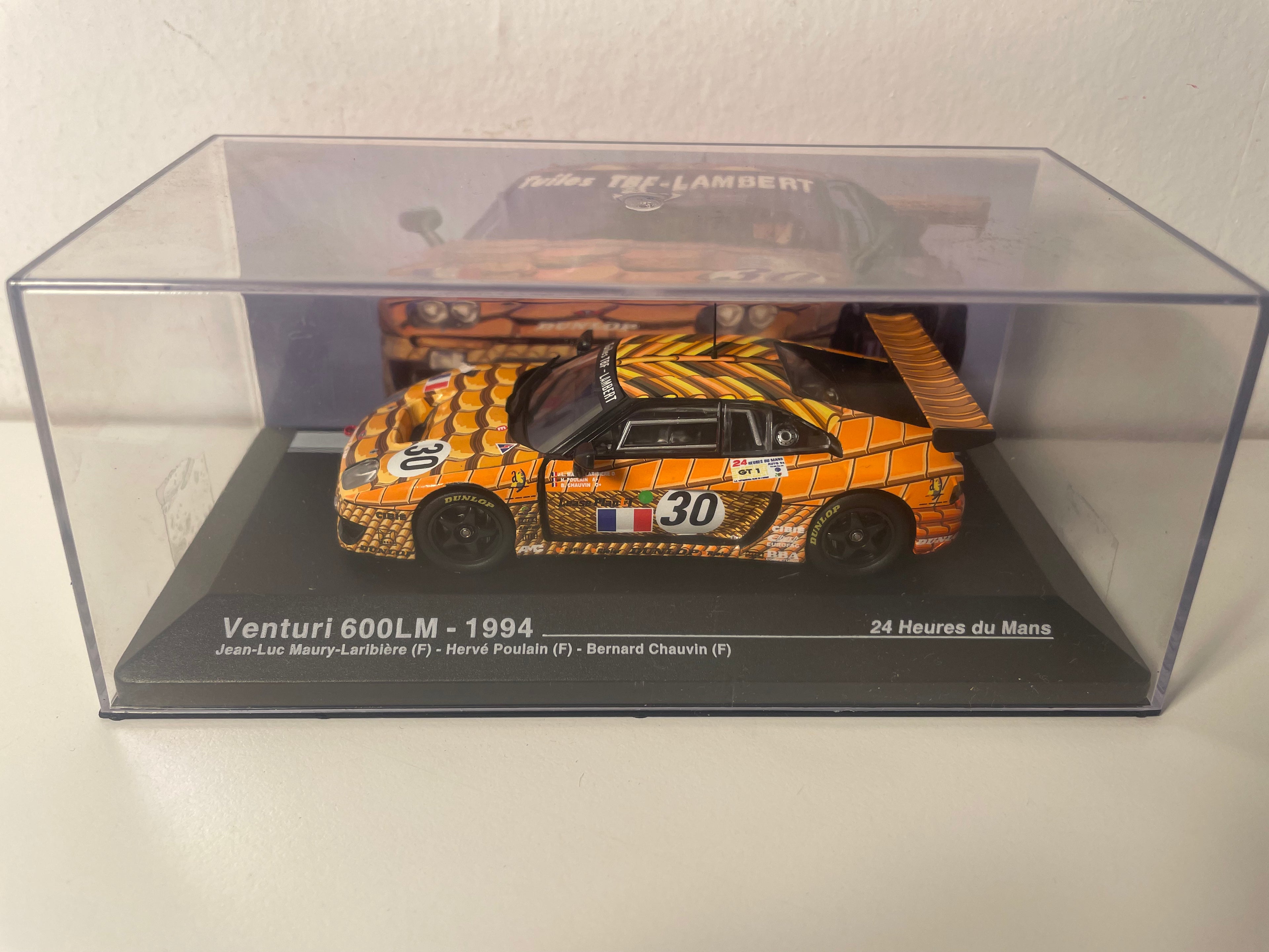 Venturi 600 LM orange with tile pattern number 30 - 24 Hours of Le Mans 1994