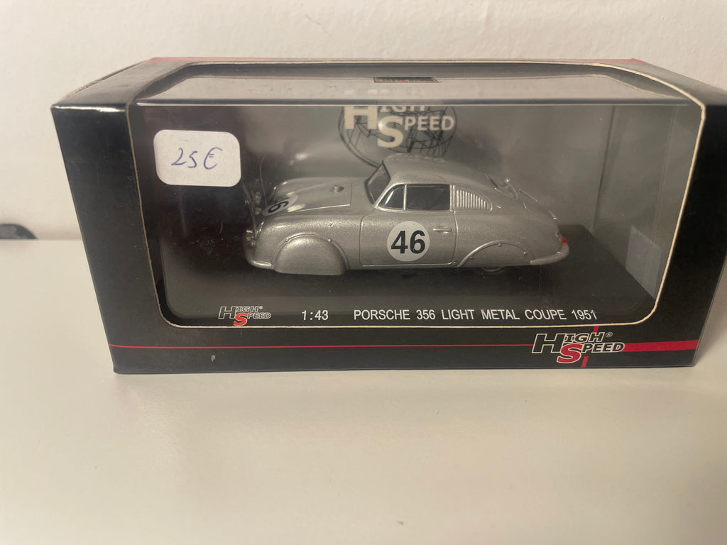 Porsche 356 light métal coupé szary numer 46 z 1951 roku - kolekcja High Speed