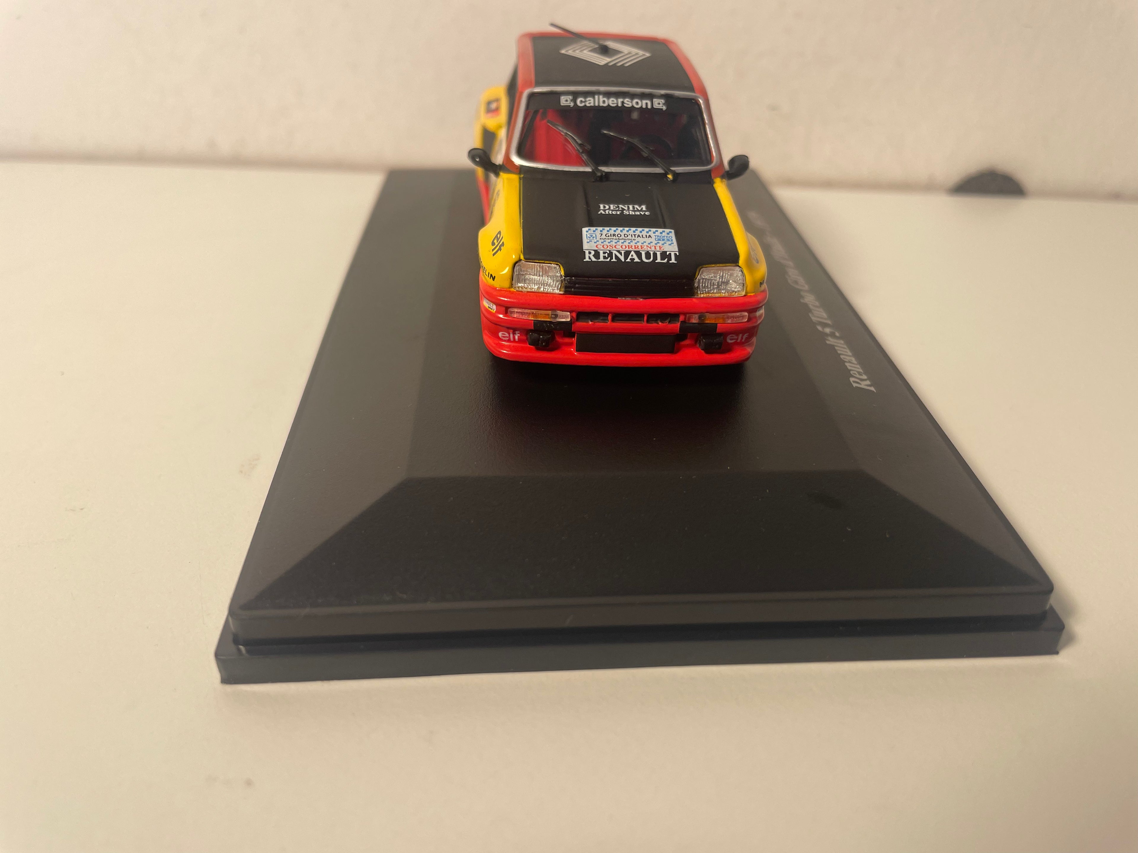 Renault 5 Turbo amarillo, rojo y negro número 598 - Giro de Italia de 1979 (blister)