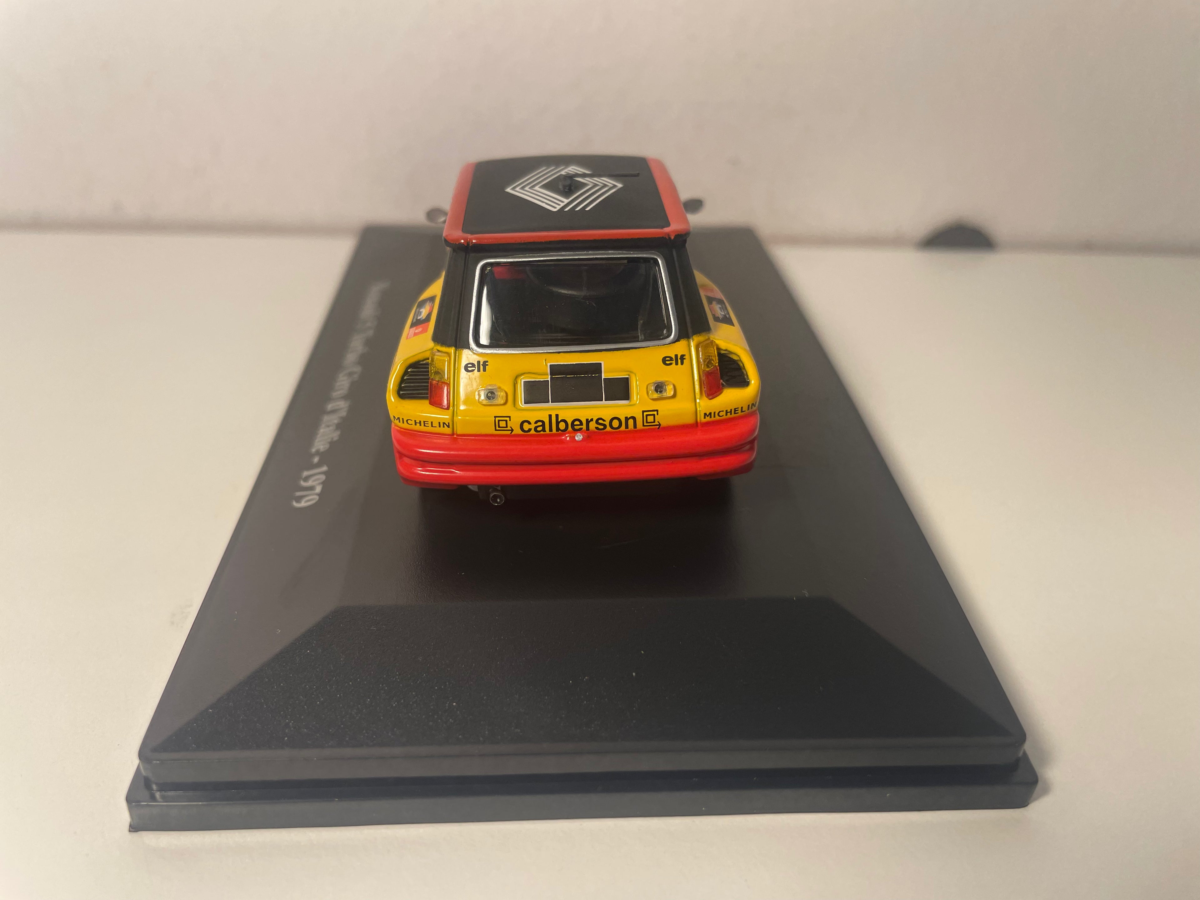Renault 5 Turbo amarillo, rojo y negro número 598 - Giro de Italia de 1979 (blister)