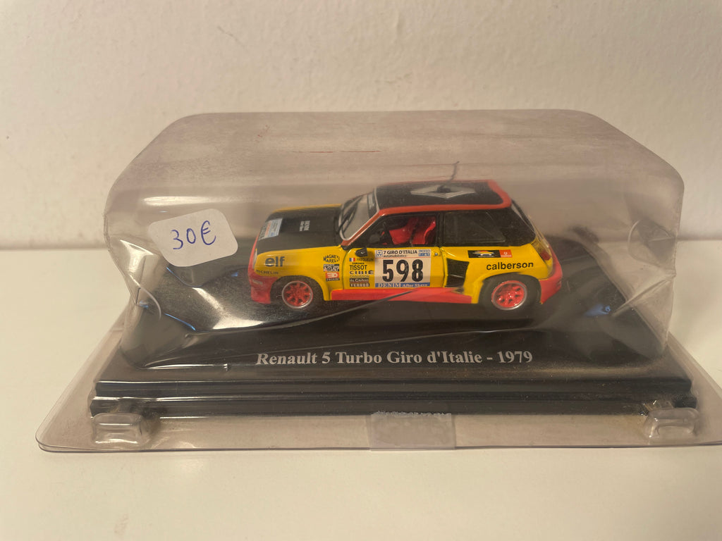 Renault 5 Turbo jaune, noire et rouge numéro 598 - Giro d'Italie de 1979 (blister)