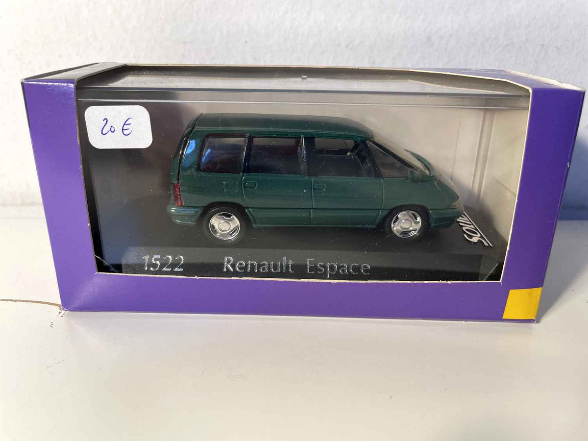 Renault espace verde (Solido referencia 1522) con caja de cartón violeta