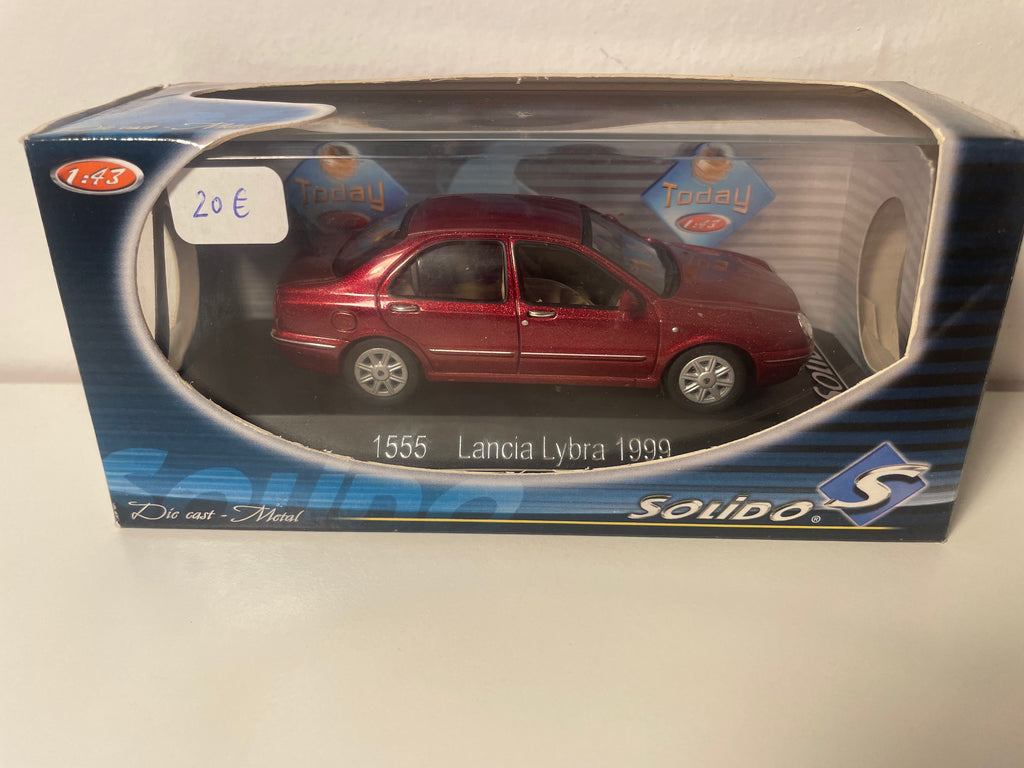 Lancia Lybra ciemnoczerwona/bordowa z 1999 roku - Solido referencja 1555
