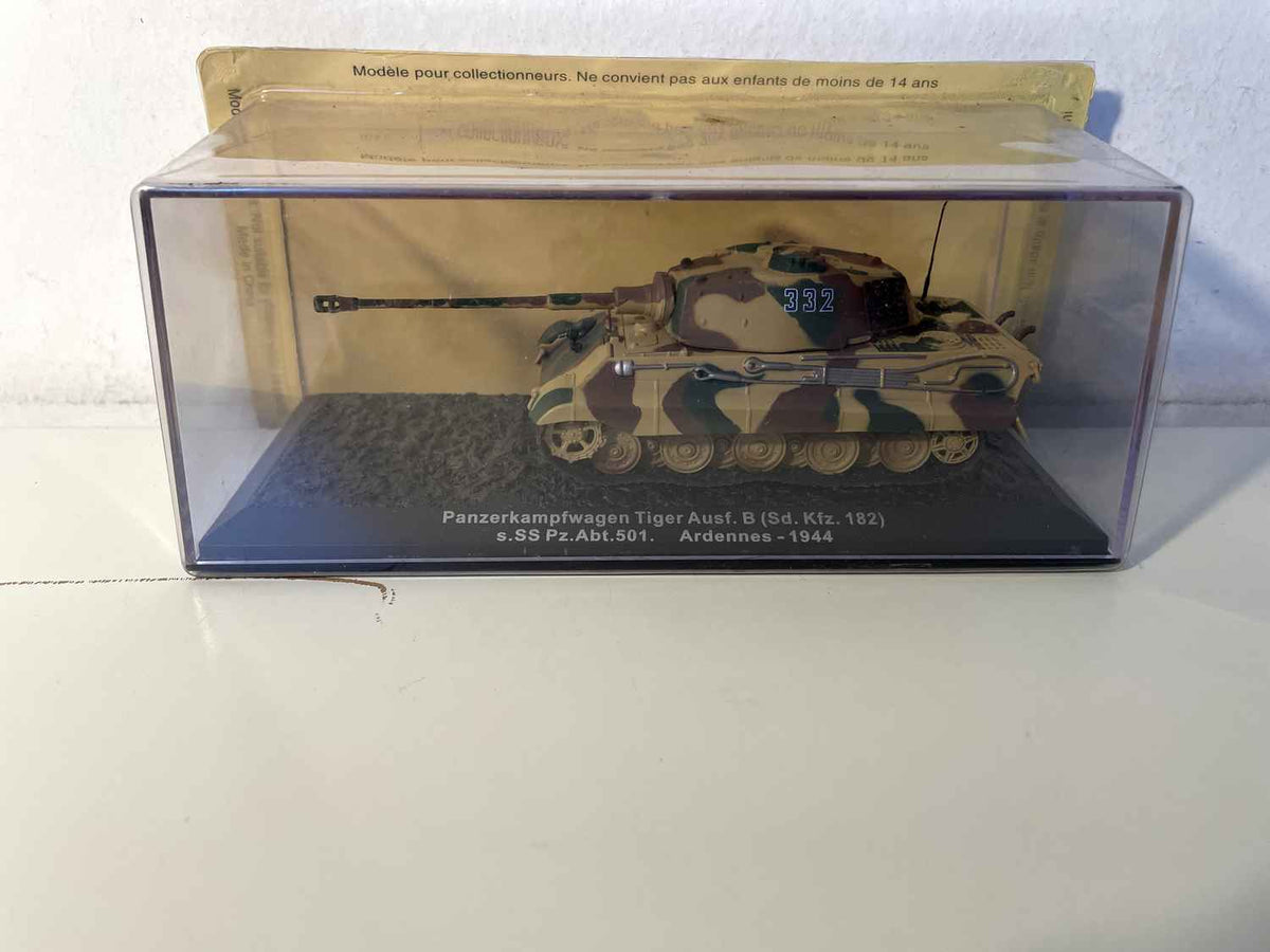 Pojazd wojskowy - czołg Panzerkampfwagen Tiger Ausf. B (Sd. Kfz. 182) s.SS Pz.Abt.501. ARDENNY - 1944