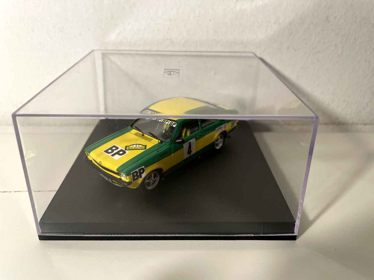 Opel Kadett GTE żółty i zielony numer 4 - 1. Mille Pistes z 1976 - TROFEU ref 2102