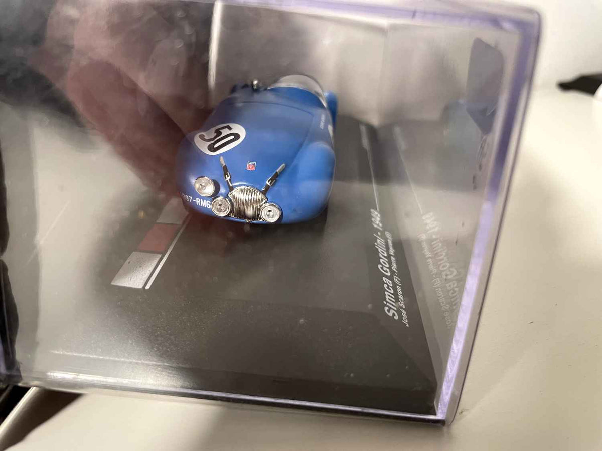 Simca Gordini niebieska numer 50 - 24 godziny Le Mans 1949