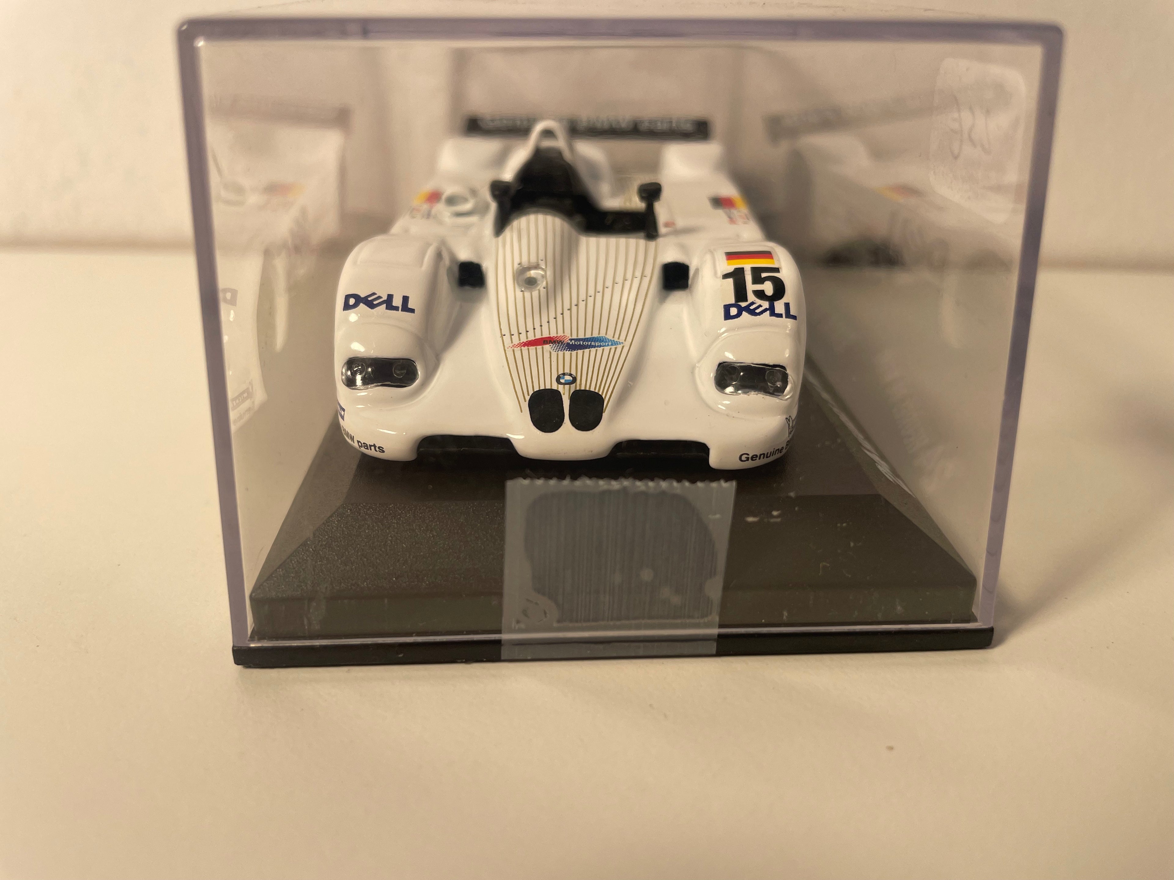 BMW V12 LMR bianco numero 15 - 24 ore di Le Mans 1999 (scatola in plexiglass)