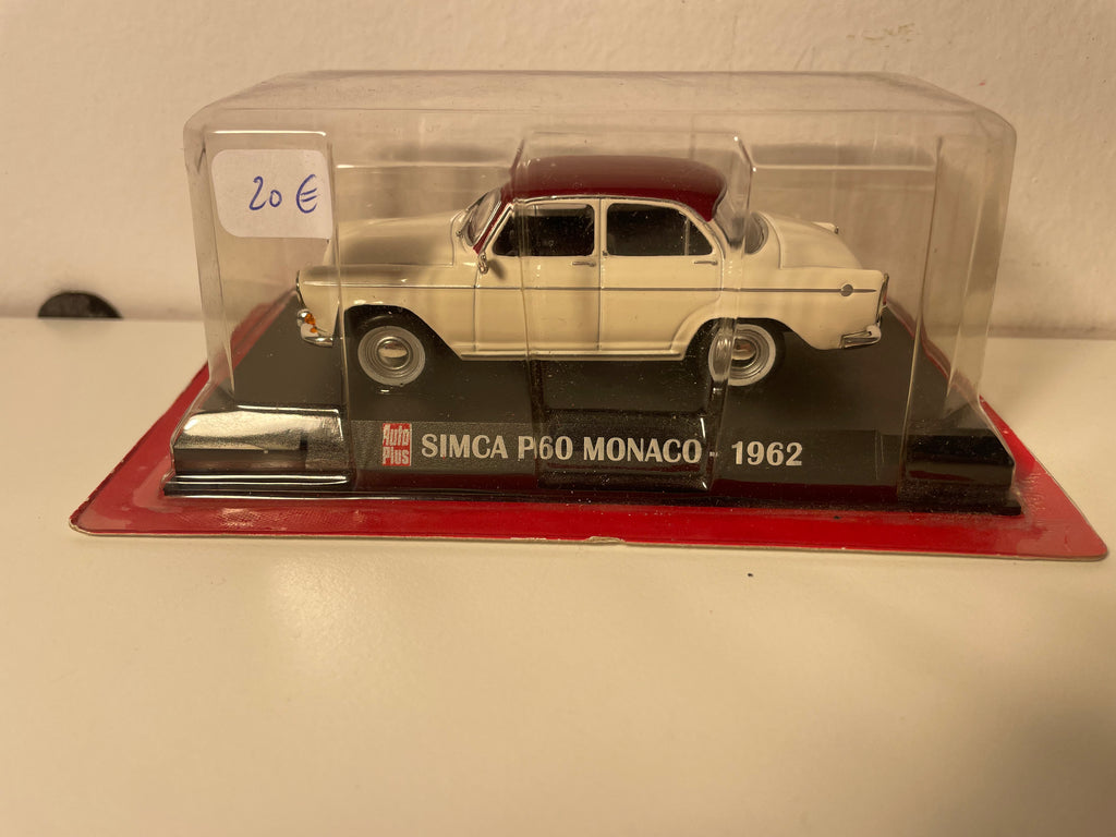 Simca P60 Monaco off-white with burgundy roof from 1962 (auto-Plus)