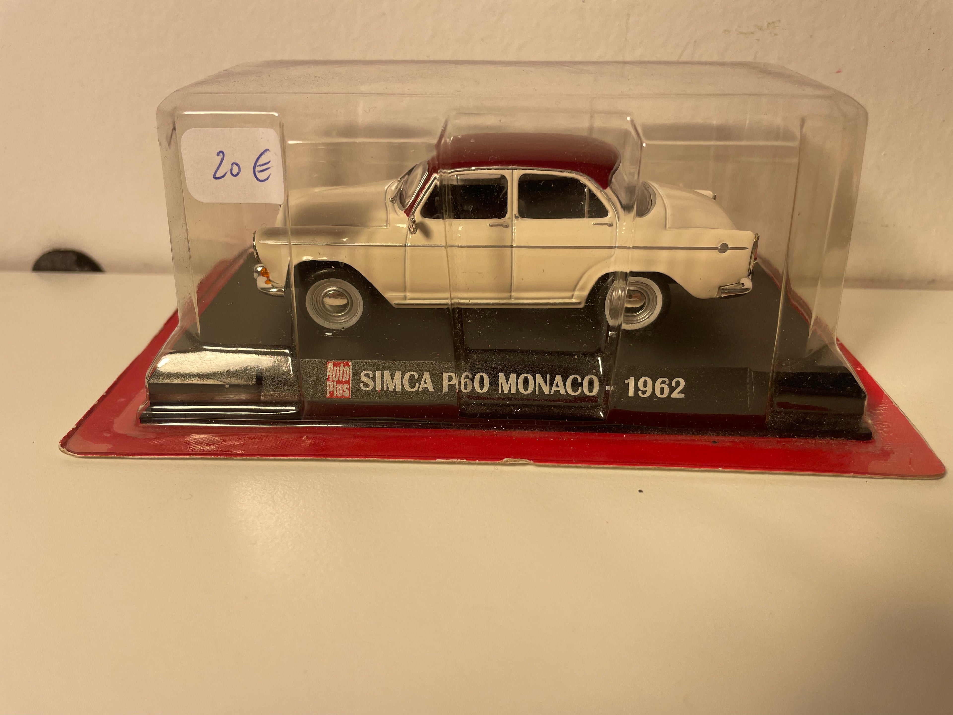Simca P60 Monaco off-white with burgundy roof from 1962 (auto-Plus)