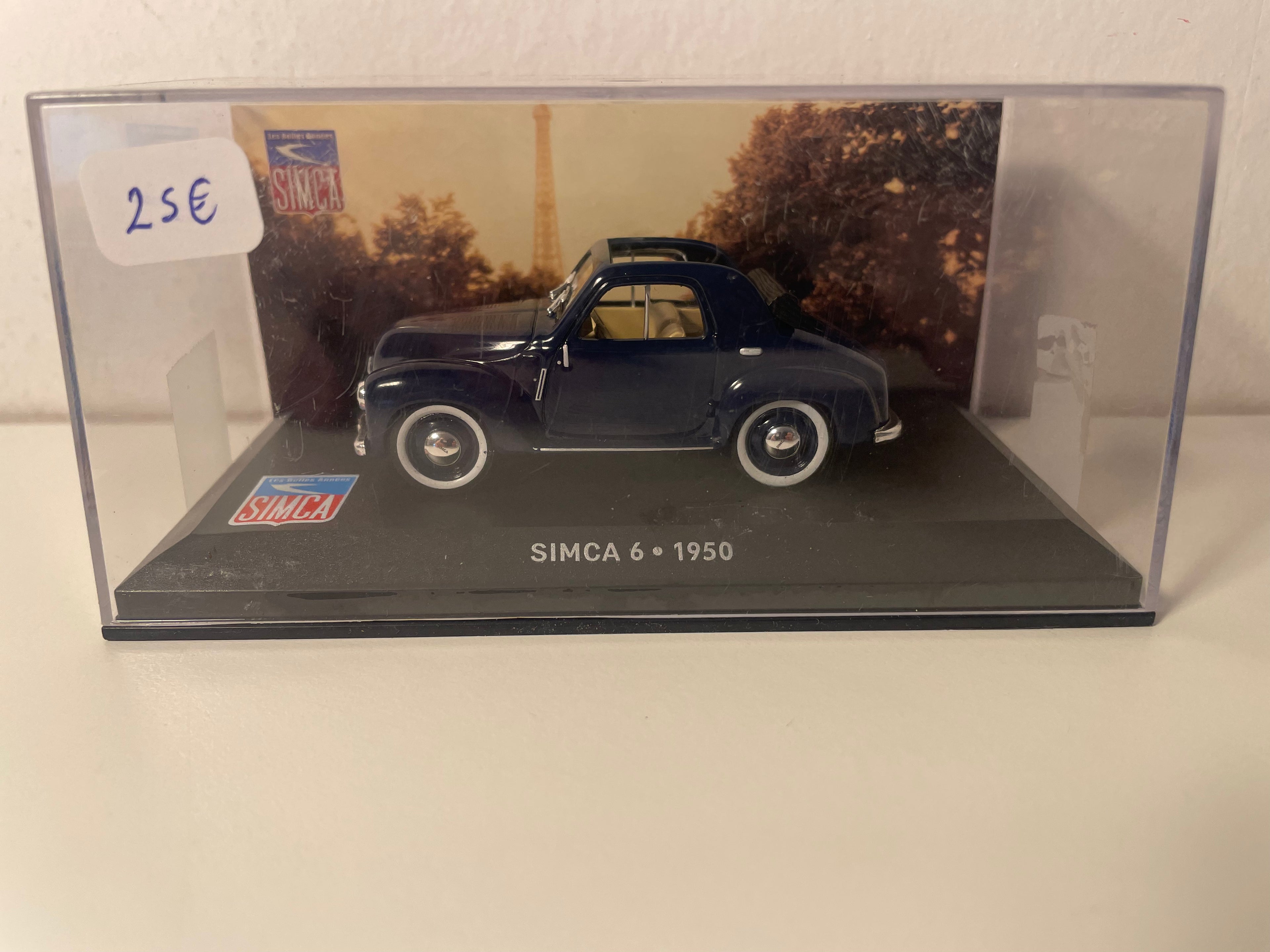 SIMCA 6 azul de 1950