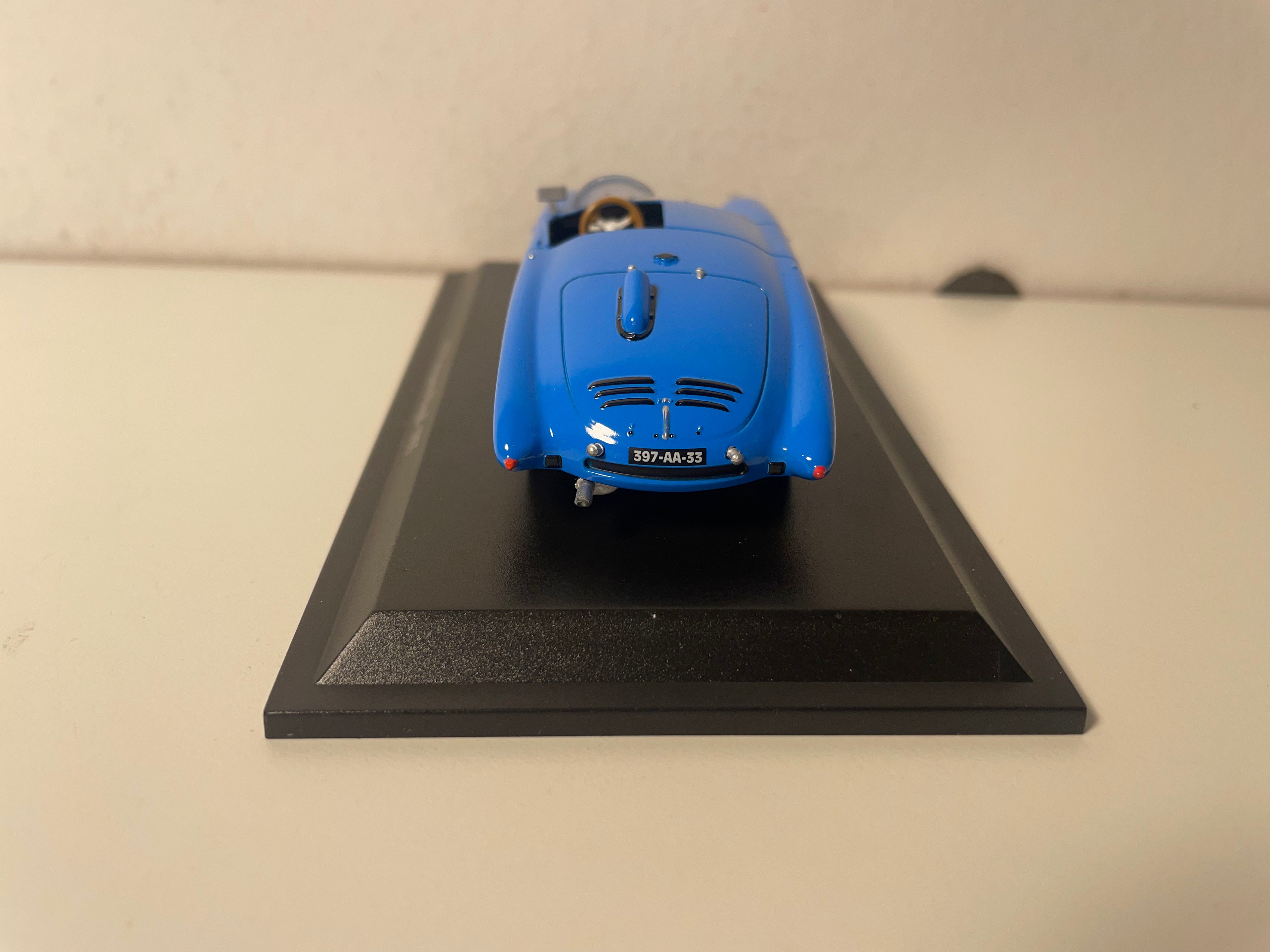 Renault 4 CV bleue numéro 12 barquette RISPAL de 1955 (blister)